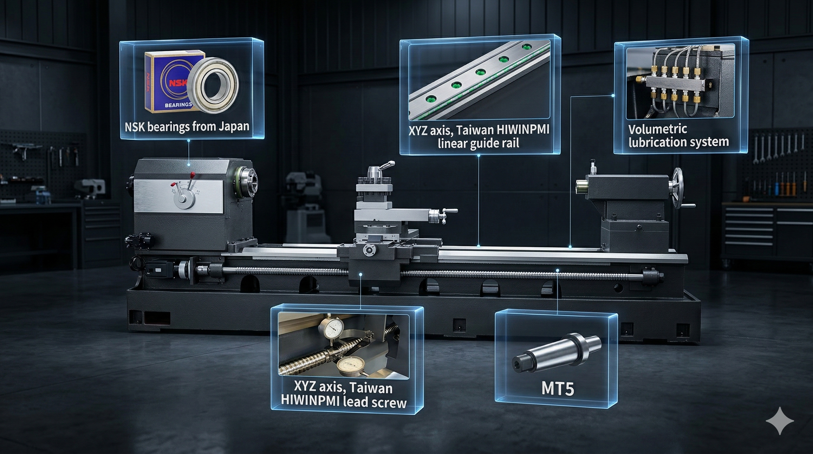 Torno CNC Barramento Inclinado